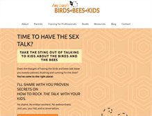 Tablet Screenshot of birdsandbeesandkids.com